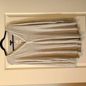 Lane Bryant long sleeve gray top